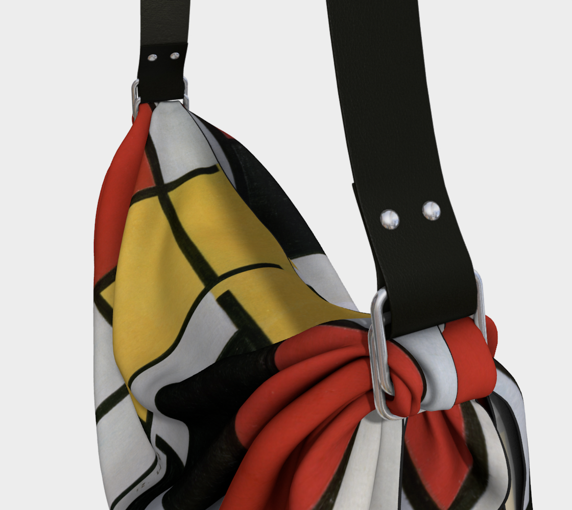 Piet Mondrian-Inspired Abstract Origami Tote