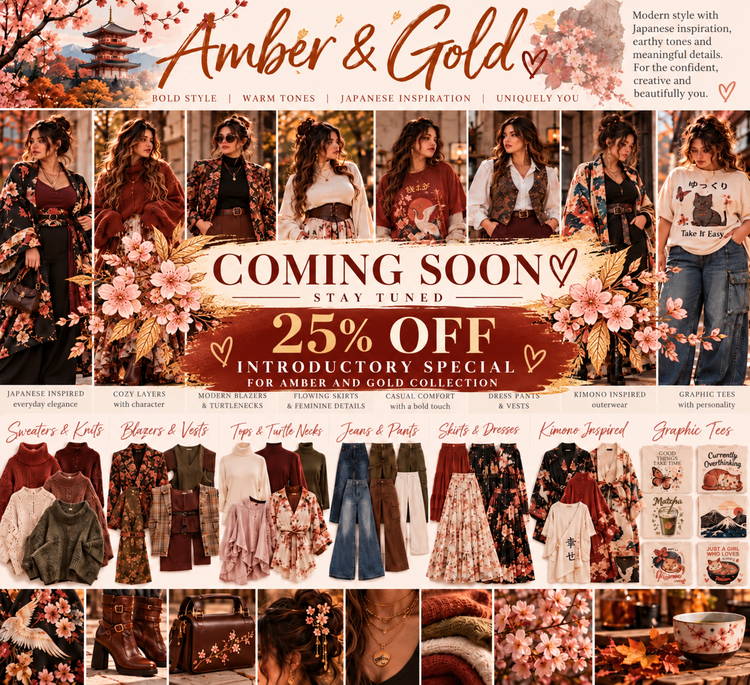 Amber and Gold — Coming Soon, Stay Tuned — 25% Off Introductory Special