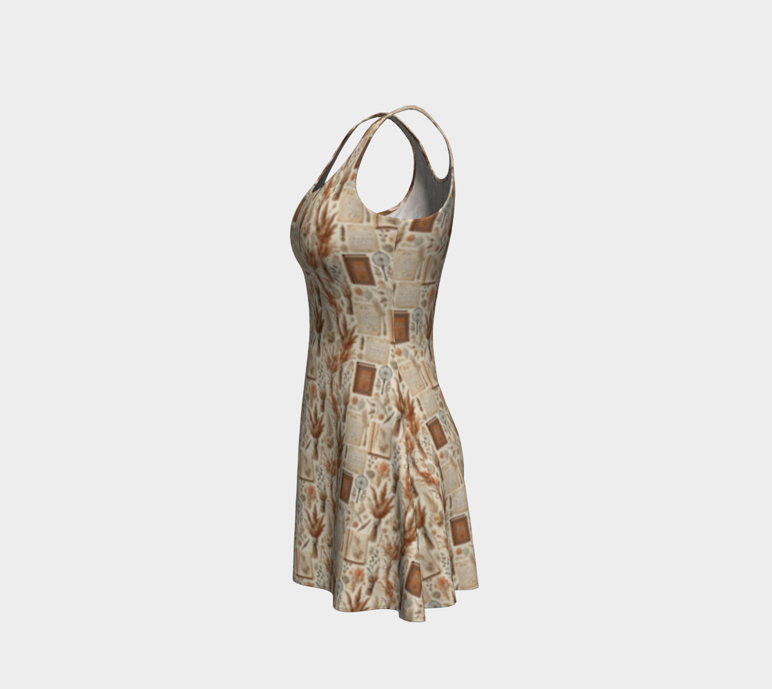 Light academy a-line flared dress
