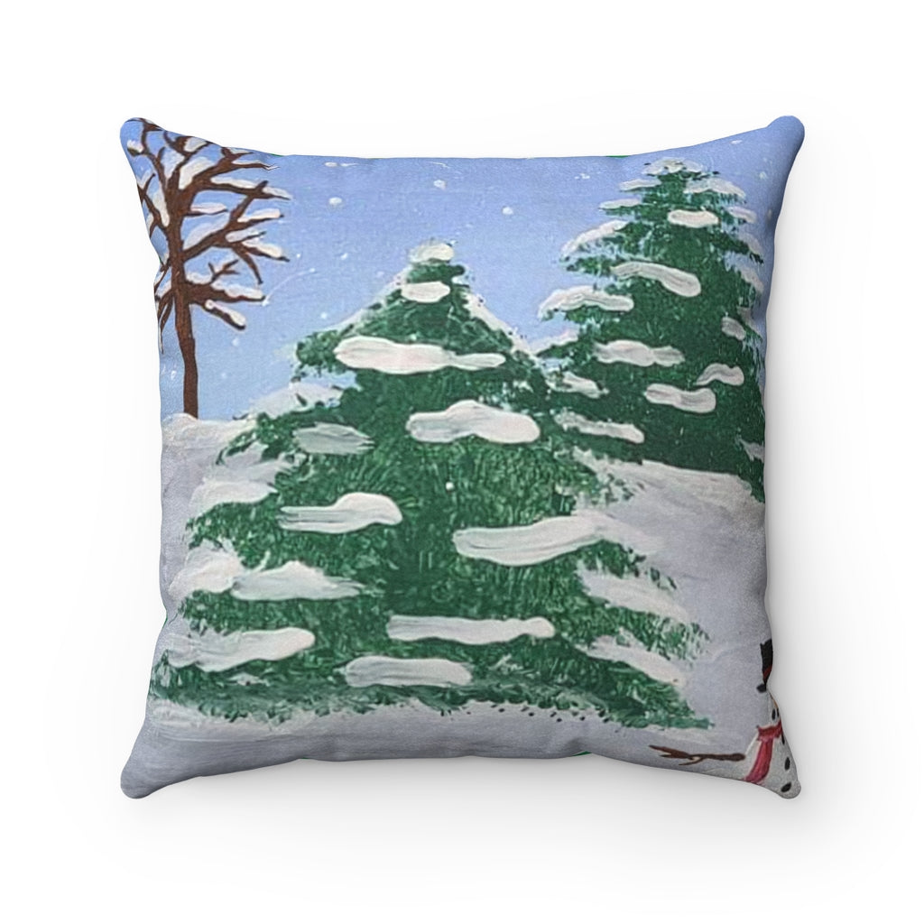 Faux Suede Square Pillow
