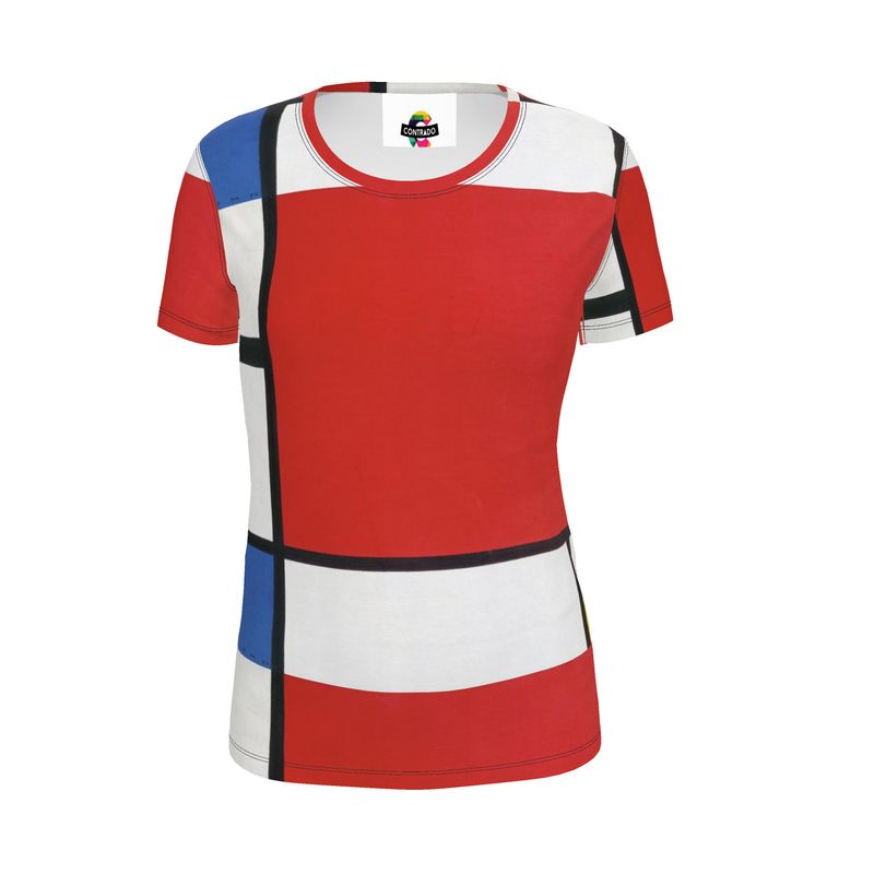 Women's Art Print Jersey T-Shirt – Extended Sizes