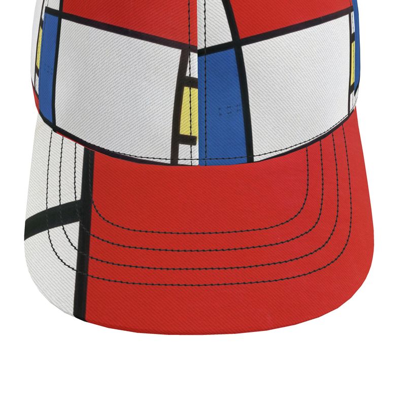 Abstract Baseball Cap – Inspired by Piet Mondrian (Comp #39)