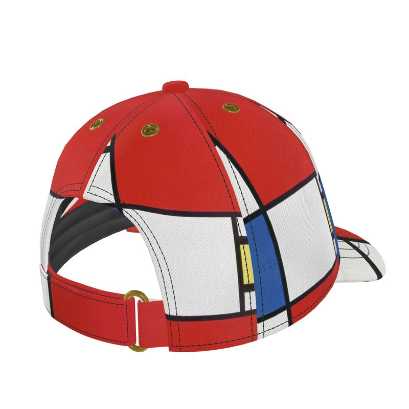 Abstract Baseball Cap – Inspired by Piet Mondrian (Comp #39)