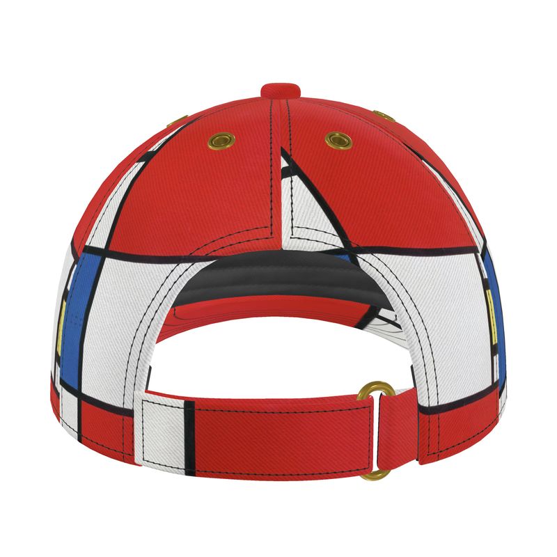 Abstract Baseball Cap – Inspired by Piet Mondrian (Comp #39)