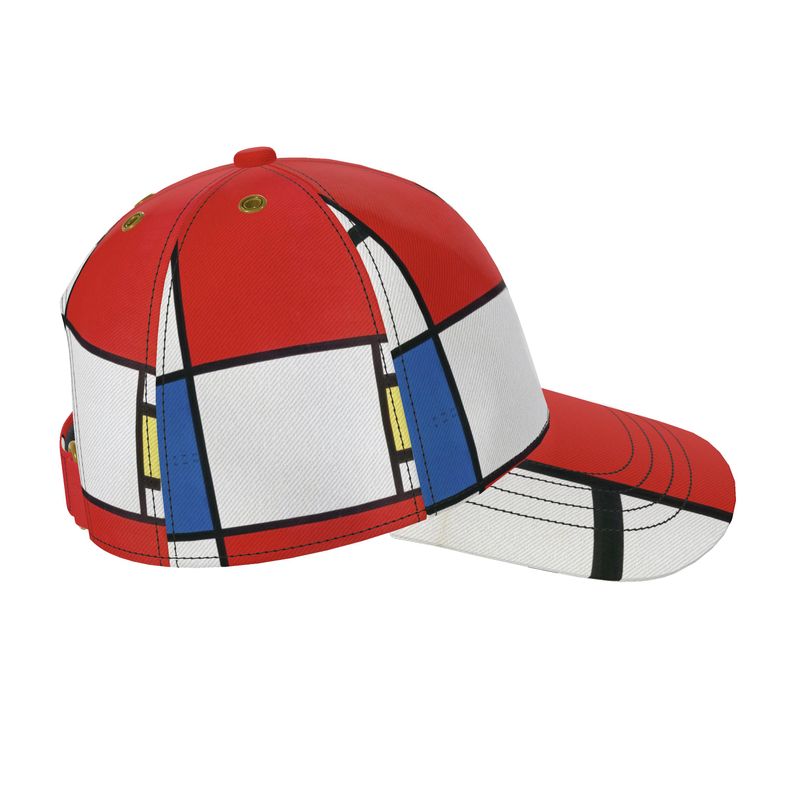 Abstract Baseball Cap – Inspired by Piet Mondrian (Comp #39)