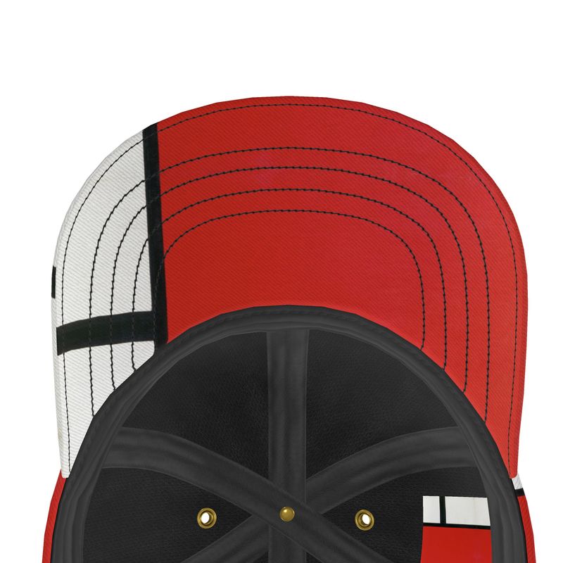 Abstract Baseball Cap – Inspired by Piet Mondrian (Comp #39)