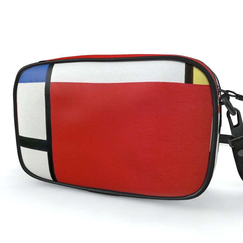 Designer Camera Bag – Abstract Design Inspired by Piet Mondrian (Comp #39)