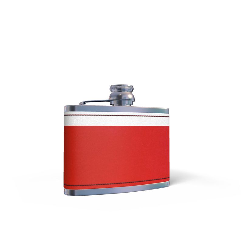 Leather Wrapped Hip Flask