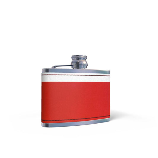 Leather Wrapped Hip Flask
