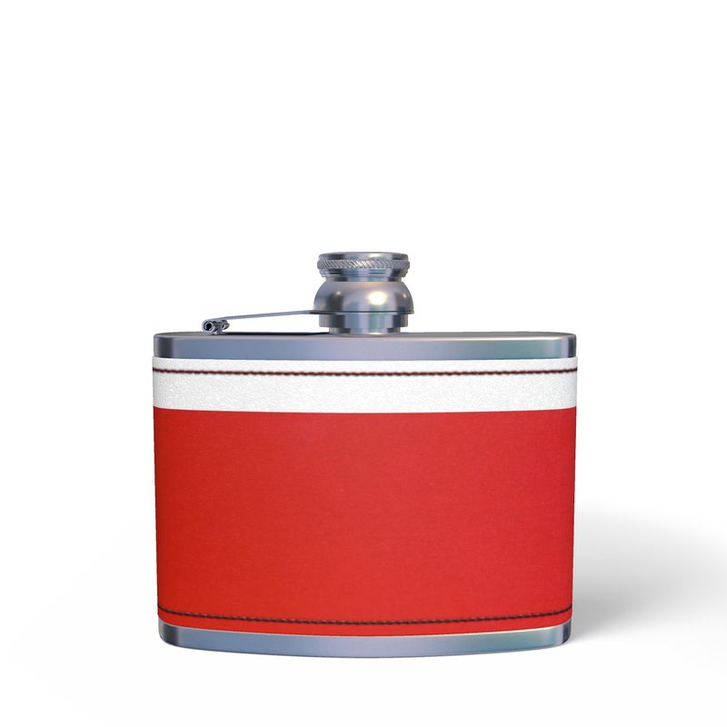 Leather Wrapped Hip Flask