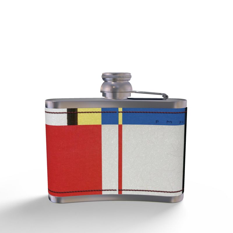 Leather Wrapped Hip Flask