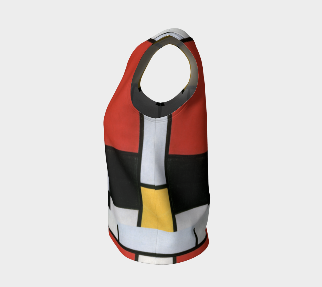 Abstract Tank (Regular) – Inspired by Piet Mondrian (Comp #39)