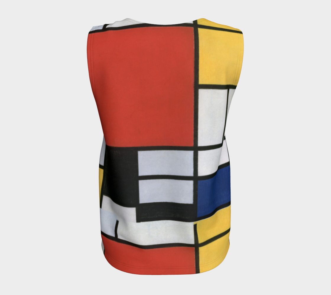 Abstract Tank (Long)– Inspired by Piet Mondrian (Comp #39)