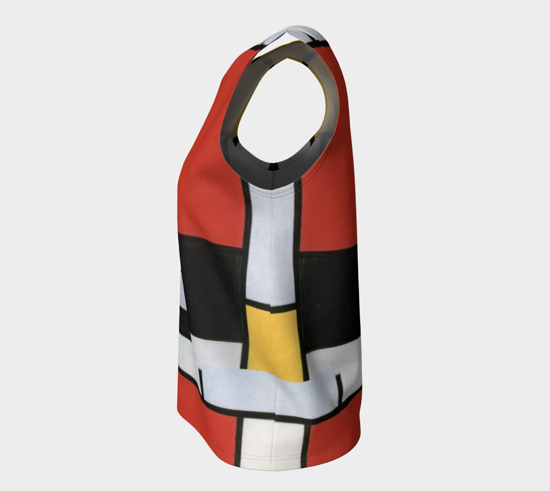 Abstract Tank (Regular) – Inspired by Piet Mondrian (Comp #39)