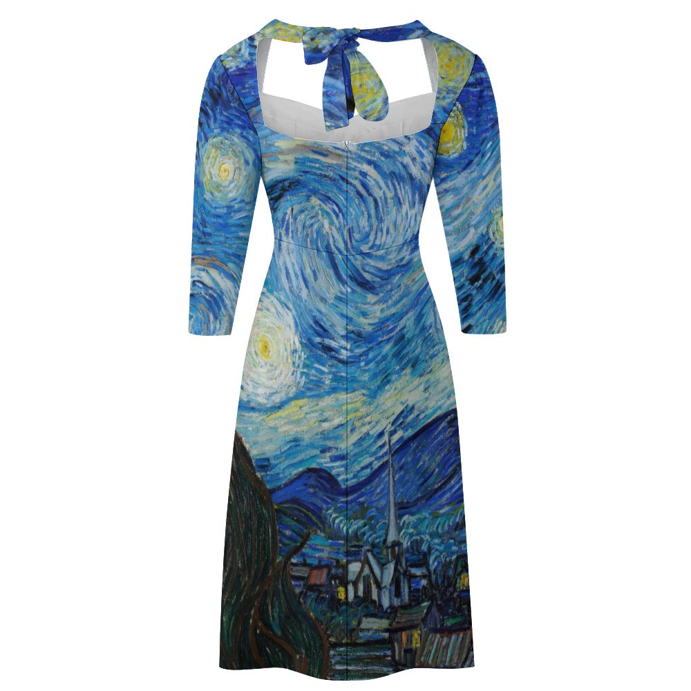 Sweetheart Knot Flare Dress ZEVA Boutique Sweetheart Knot Flare Dress ZEVA Boutique