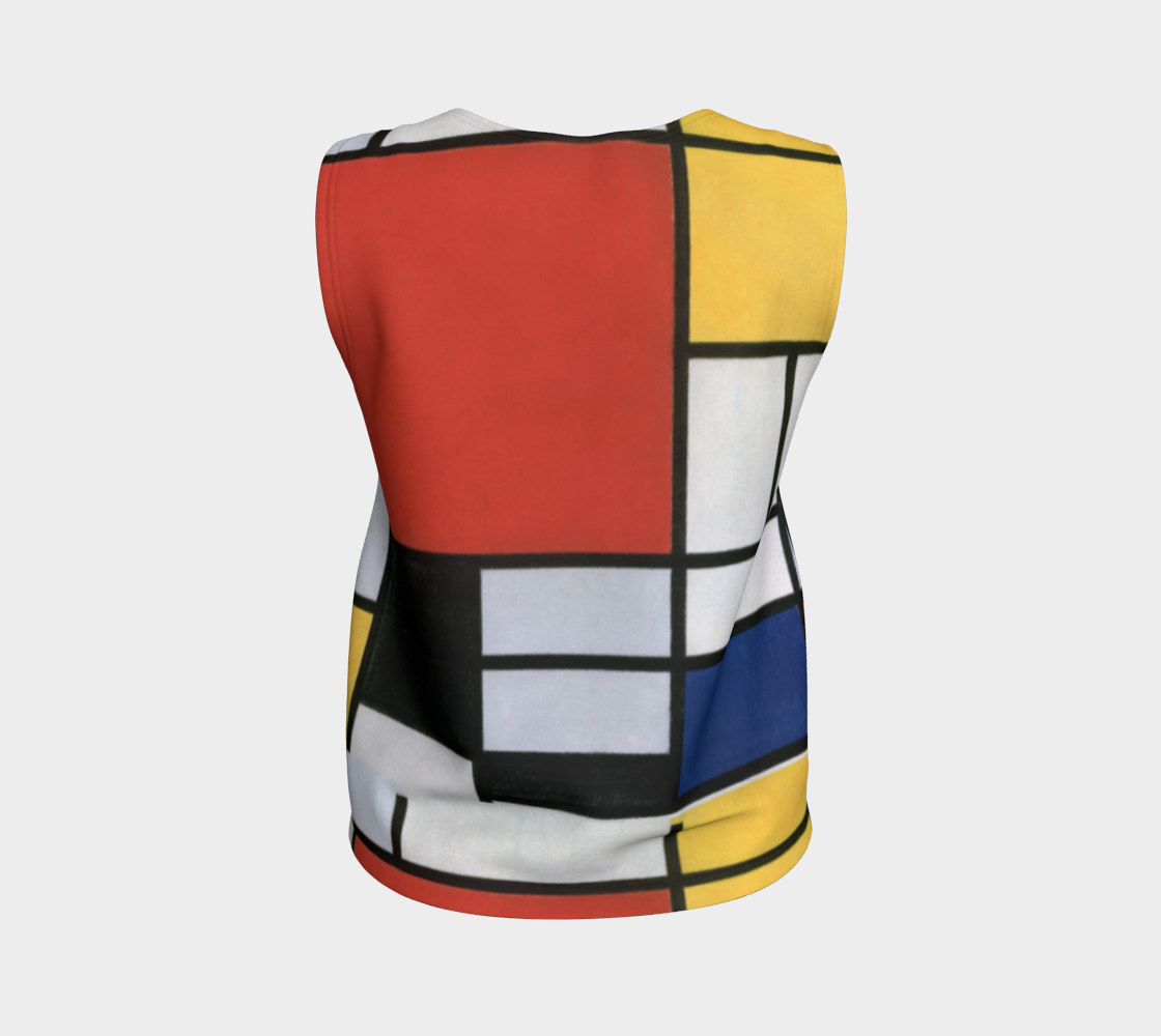 Abstract Tank (Regular) – Inspired by Piet Mondrian (Comp #39)