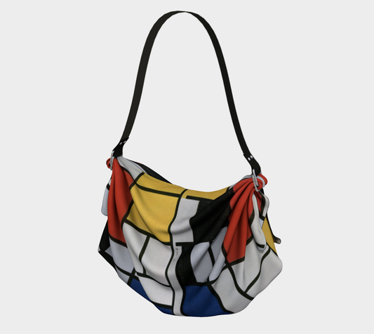 Piet Mondrian-Inspired Abstract Origami Tote