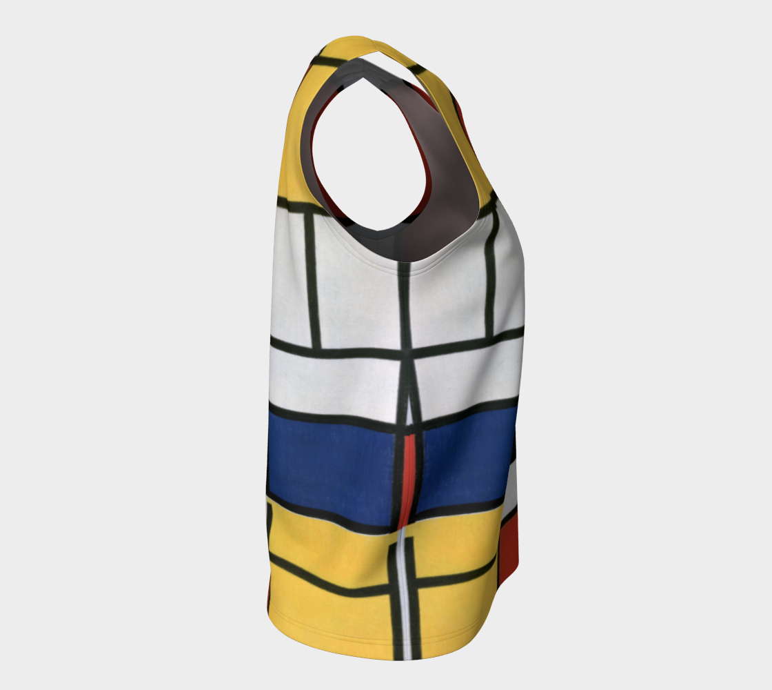 Abstract Tank (Long)– Inspired by Piet Mondrian (Comp #39)